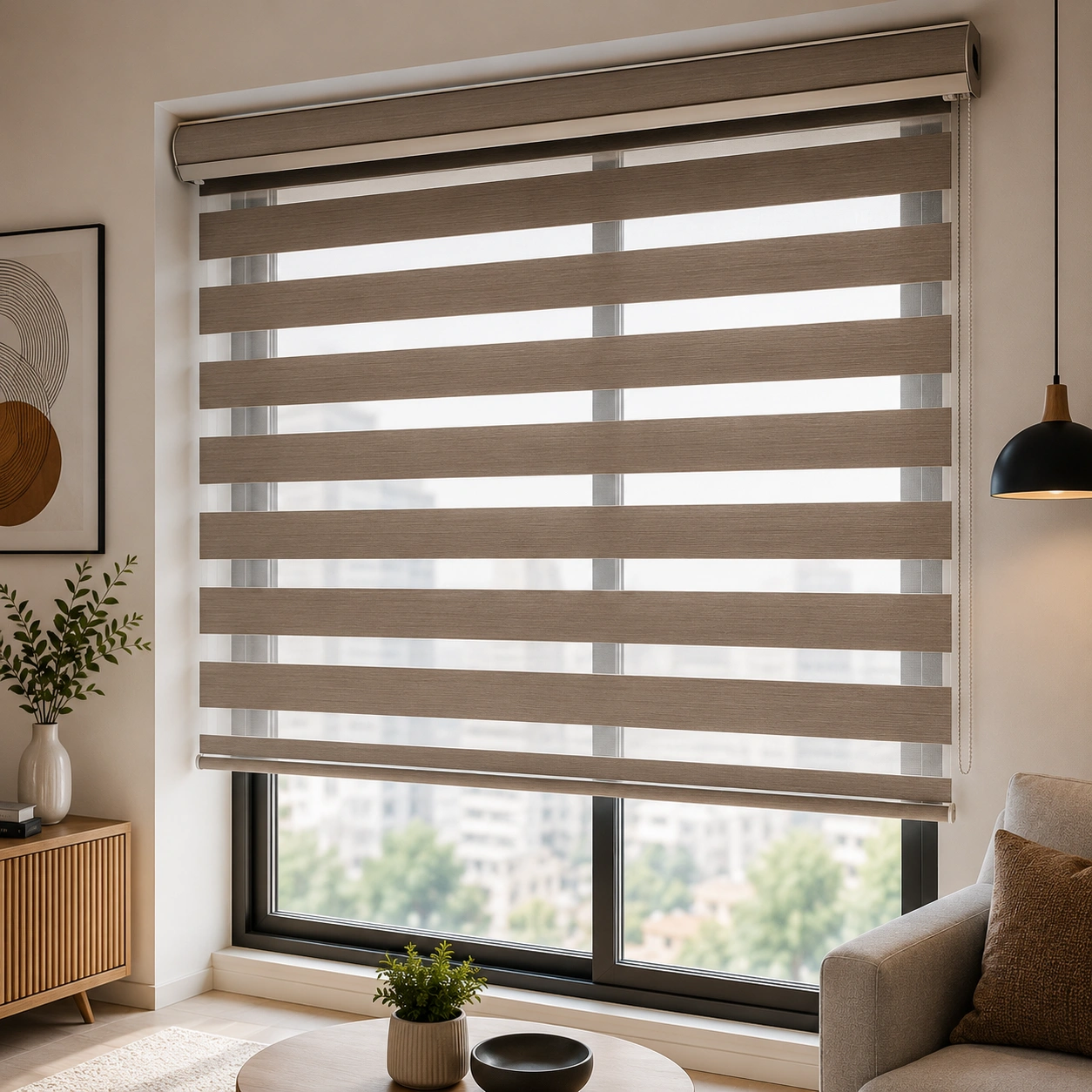 Motorized Zebra Blinds Noida Extension