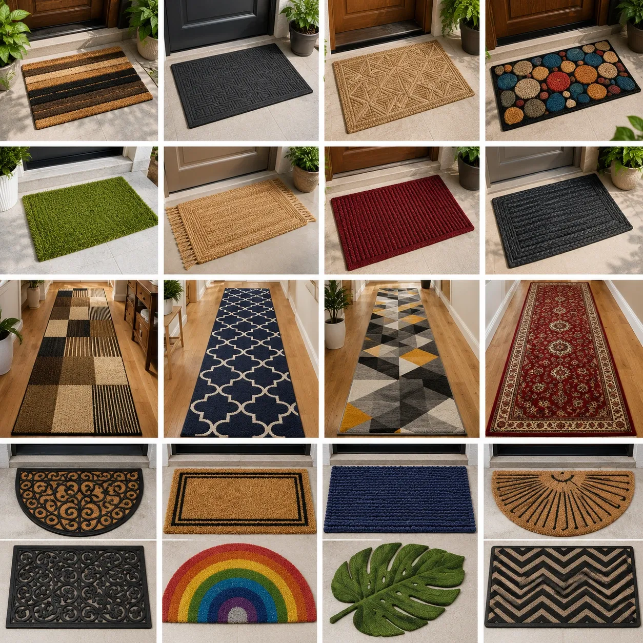 Rubber Coir Entrance Door Mats Noida