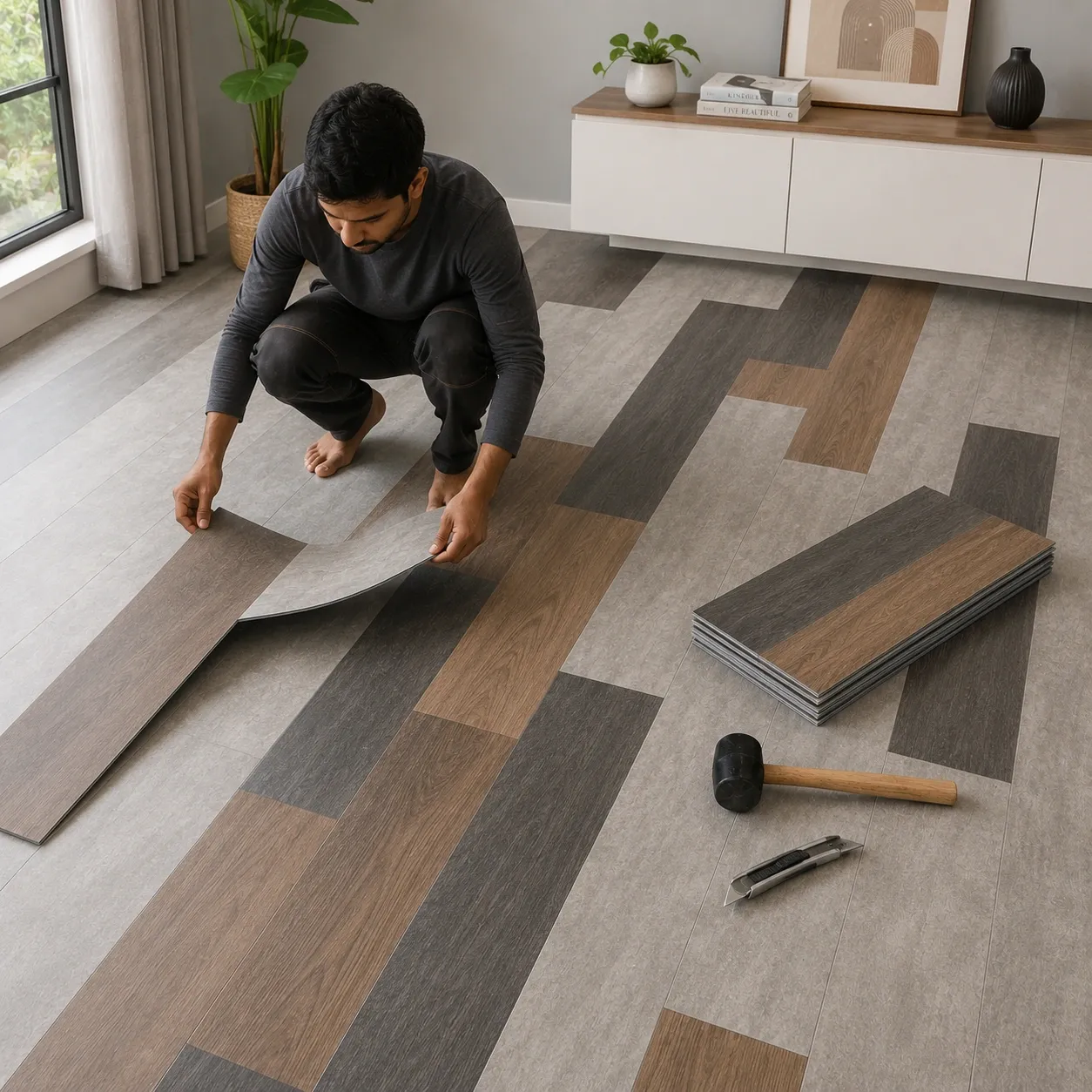 Laminate Wooden Flooring Planks Noida Extension